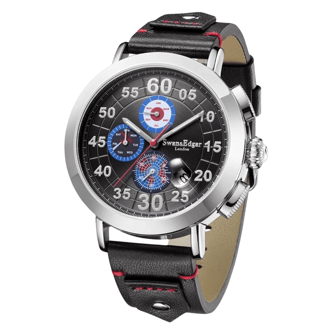 In Flight Automatic- Silver Black