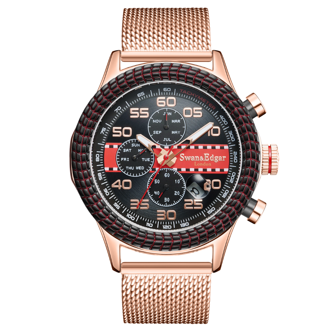Race Line Automatic- Rose Black