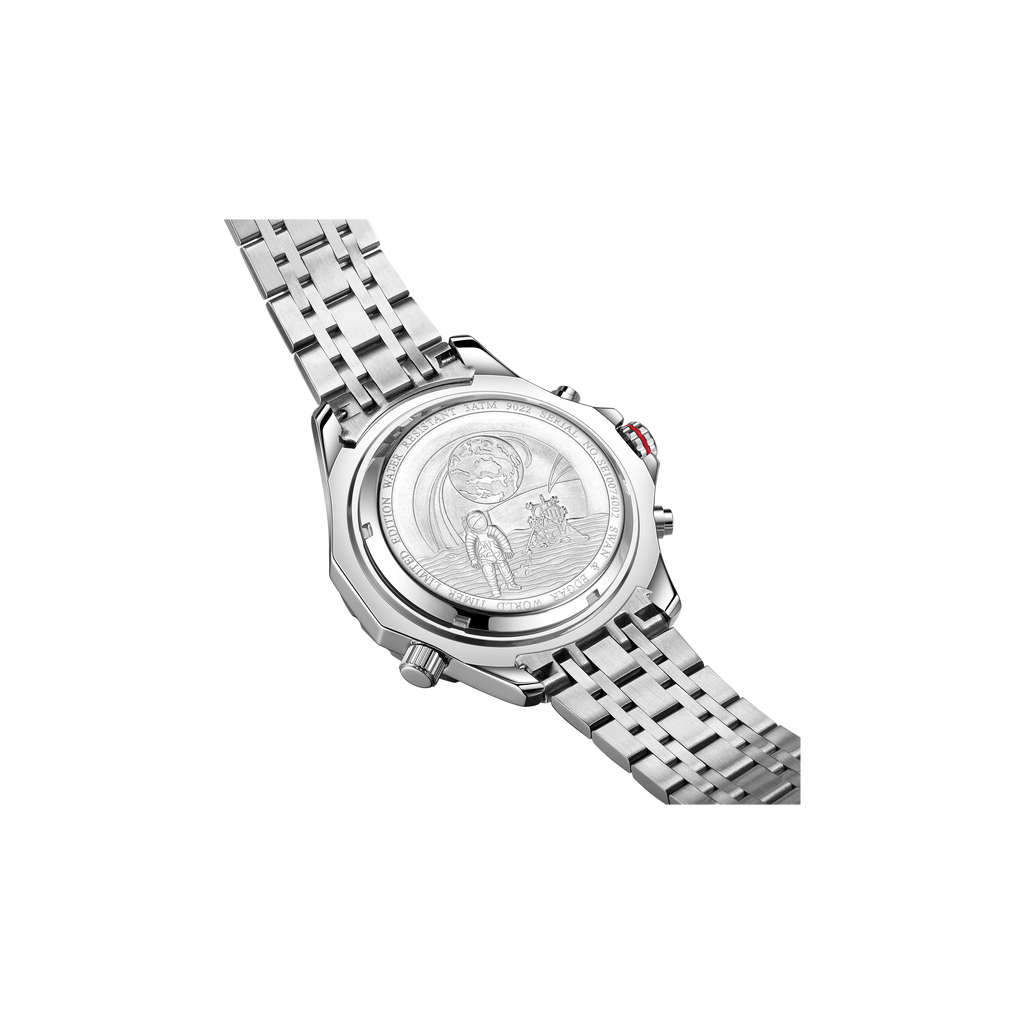 World Timer Mechanical Quartz Blue