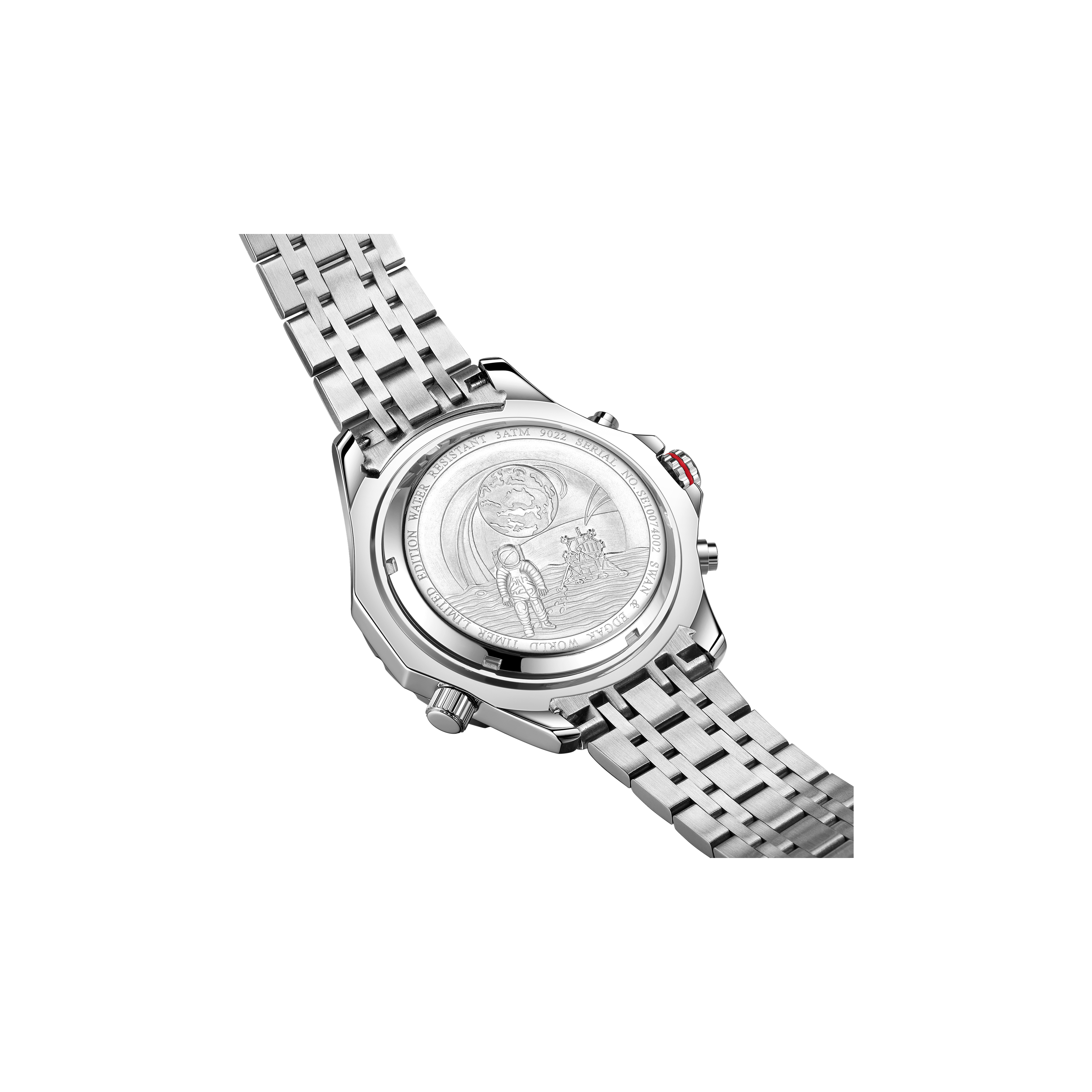 World Timer Mechanical Quartz Orange