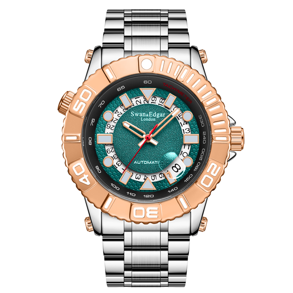 Geometric Racer Automatic - Two Tone Steel