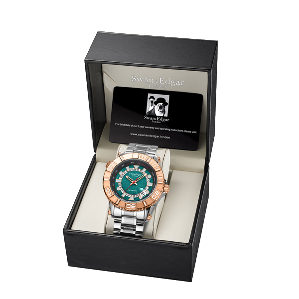 Geometric Racer Automatic - Two Tone Steel