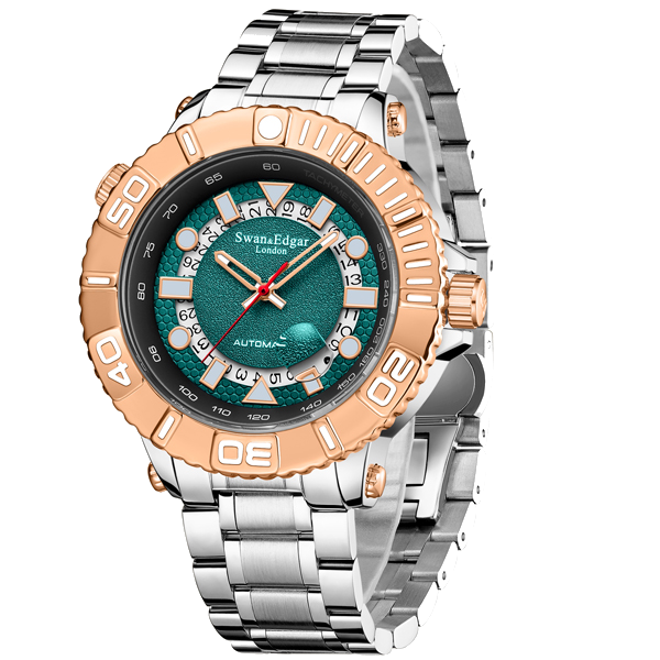 Geometric Racer Automatic - Two Tone Steel