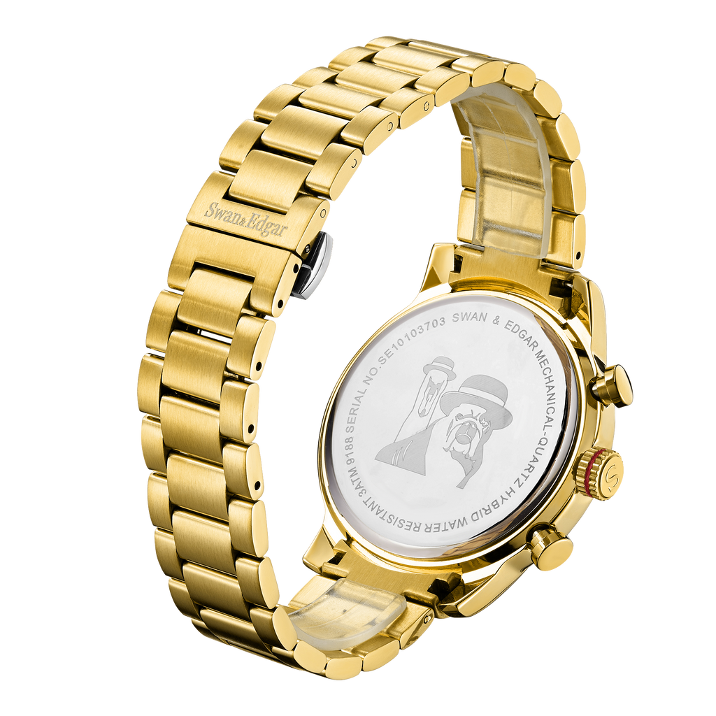 Hand Assembled Mechanical-Quartz Hybrid Automatic - Gold