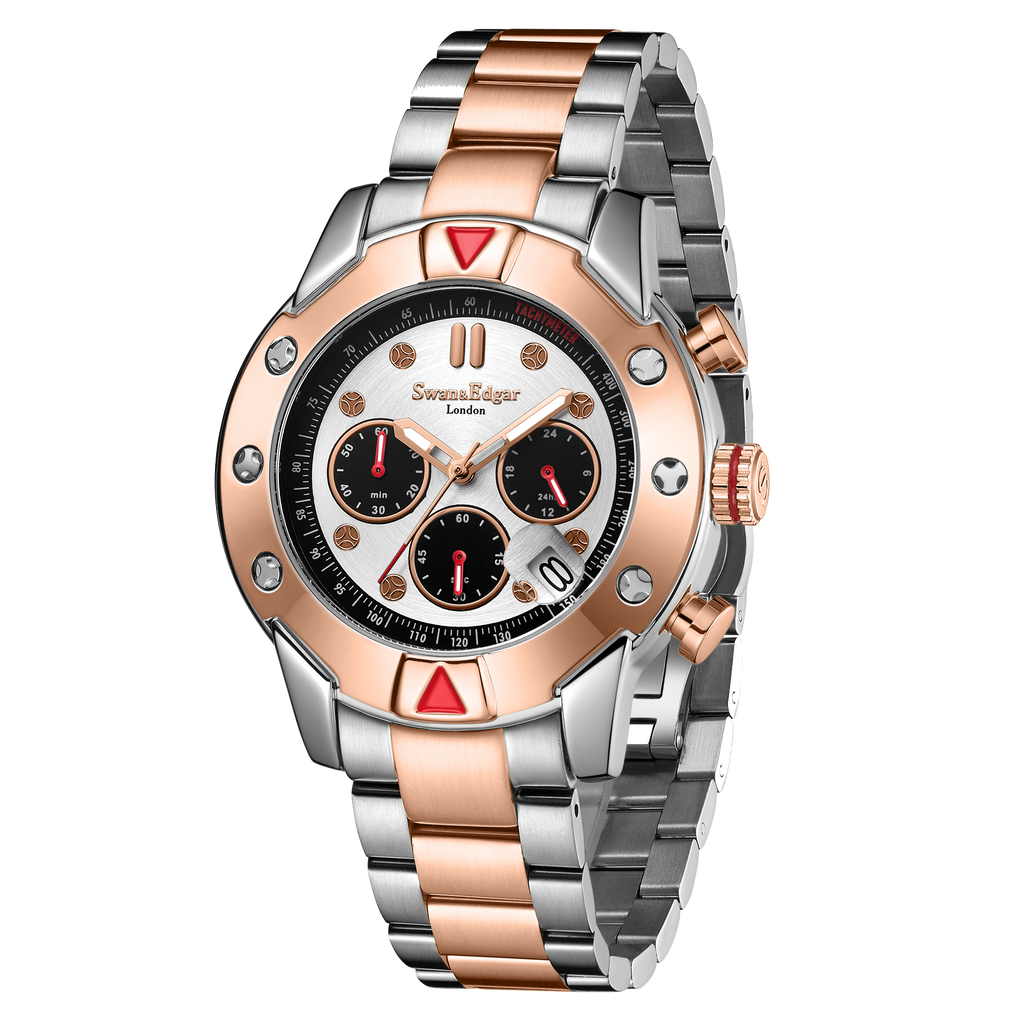 Hand Assembled Mechanical-Quartz Hybrid Automatic - Two Tone