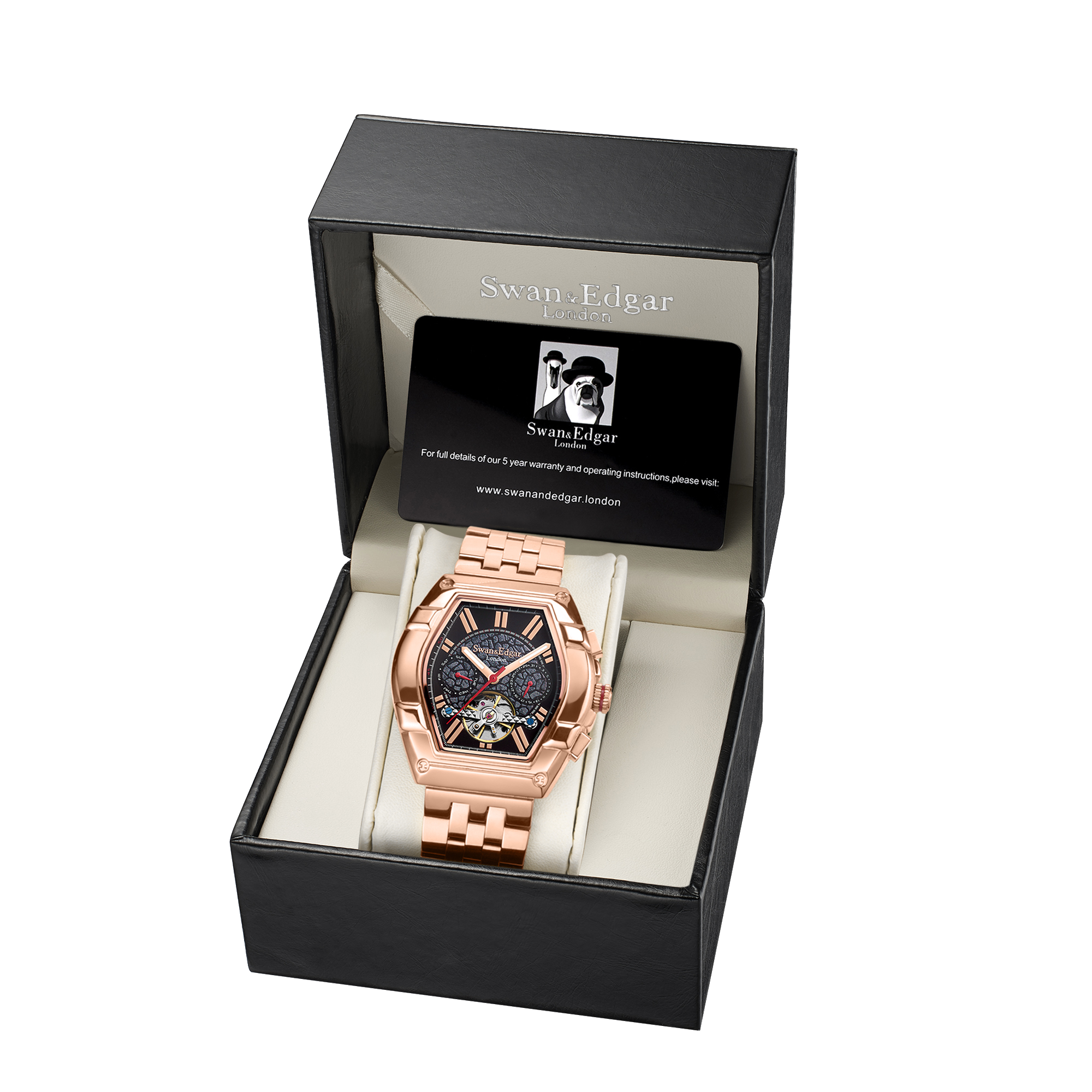 Knight Exhibition Automatic- Rose Black