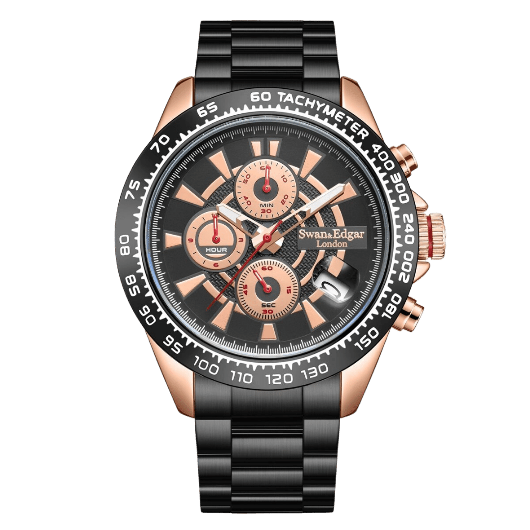 Speed Target Mechanical Quartz- Rose Black