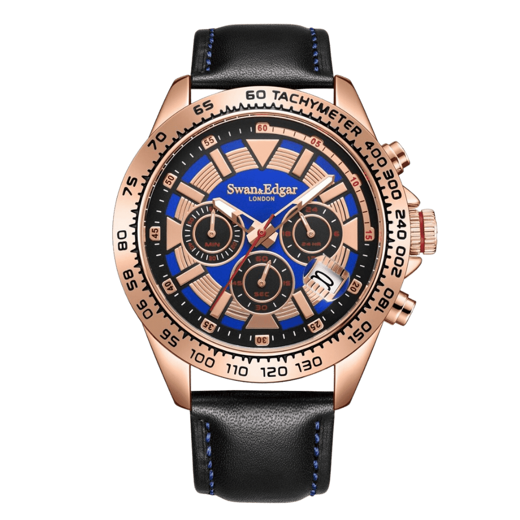 Speed Tracker Mechanical Quartz- Rose Blue