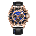 Speed Tracker Mechanical Quartz- Rose Blue