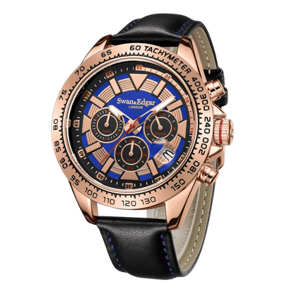 Speed Tracker Mechanical Quartz- Rose Blue